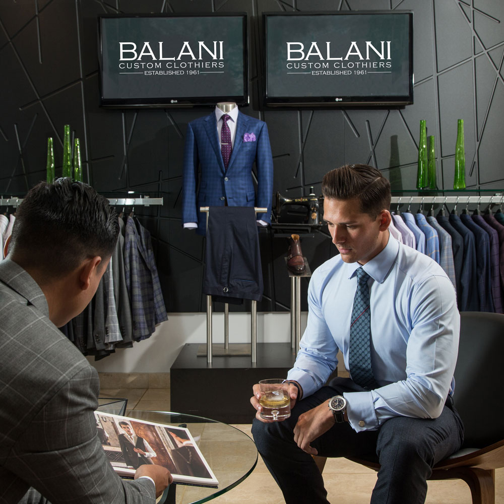 balani custom suit process 1